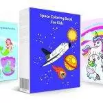 3-in-1 Coloring Book Pack: Mermaids, Space & Unicorns